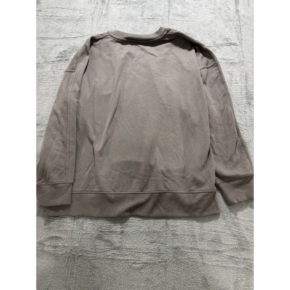 DKNY XXL Taupe Brown Womens Sweatshirt Pullover Casual Athleisure Cozy - Picture 3 of 10